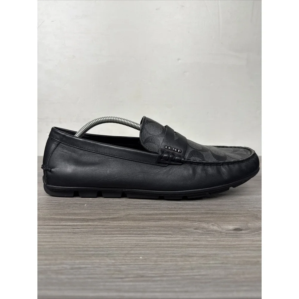 Coach Men's Mott Driver Sig FG2983 Casual‎ Loafer Shoes Black Size 11
